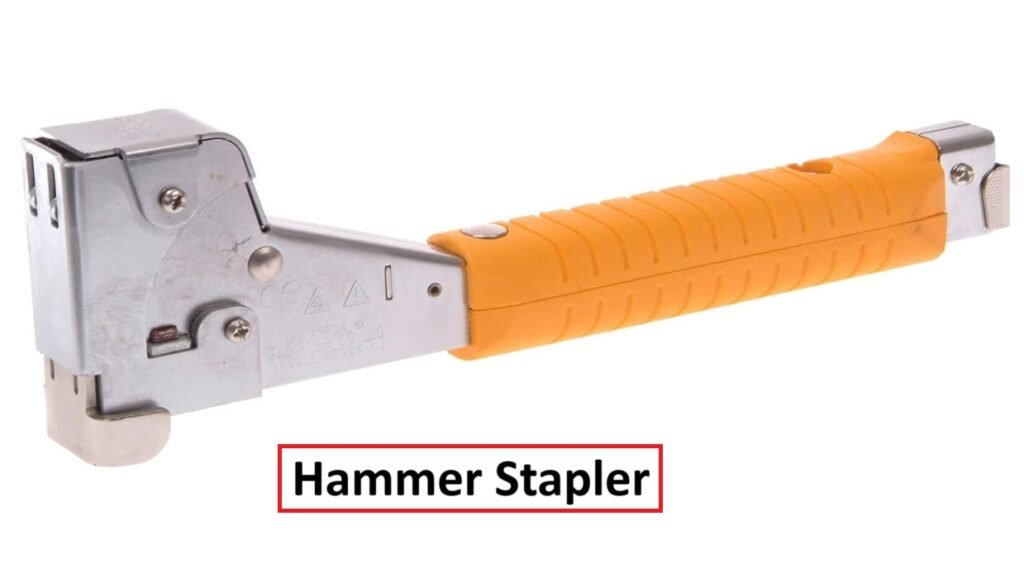 Heavy Duty Hammer Tacker, Chromed-Steel Manual Stapler with Sure-Grip Handle